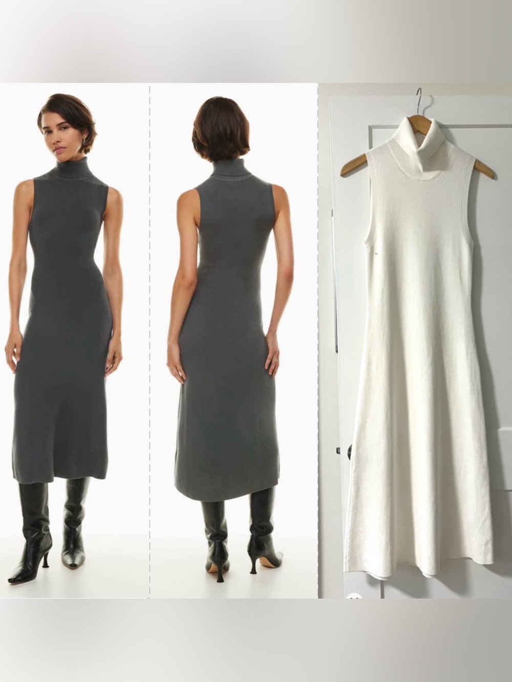 NWOTS Wilfred Mimi Sleeveless Turtleneck Sweater Dress Sz L